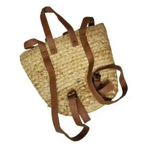 XlX Palms The Shore Break Picnic Cooler Bag Jute Woven Backpack XIX Palms Shorebreak Picnic Cooler Bag Backpack Insulated  main image 4